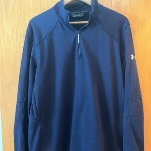 Under Armour Dark Blue ColdGear Pullover. Size XLT. Great Condition